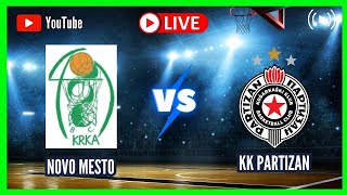 KK KRKA NOVO MESTO vs KK PARTIZAN LIVE ABA LEAGUE 20232024 ROUND 2 SCOREBOARD [upl. by Aw]