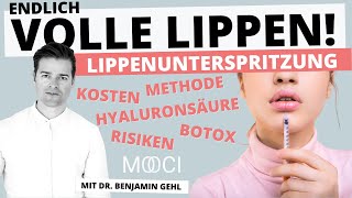 LIPPEN AUFSPRITZEN  Botox Eigenfett amp Filler [upl. by Aimet]