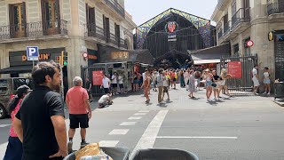 Las RamblasBARCELONA SPAIN 18072023 [upl. by Hendrika395]