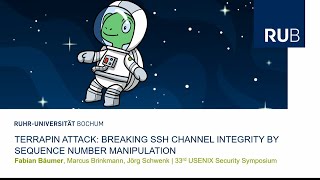 USENIX Security 24  Terrapin Attack Breaking SSH Channel Integrity By Sequence Number [upl. by Ashelman]