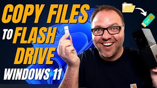 How to Transfer Files to a Flash Drive Thumb Drive or External HDD  Windows 11 [upl. by Atalanta190]