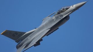 【4K】新田原基地航空祭2016予行 PACAF F16 DemoTeam JASDF Nyutabaru Air show [upl. by Eijneb]