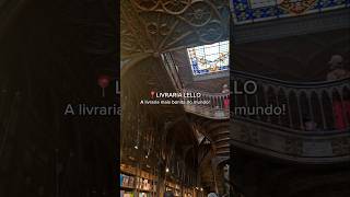 A Livraria Lello no Porto é tão bela e histórica 🇵🇹 portugal porto vidaemportugal viagem [upl. by Mildred]