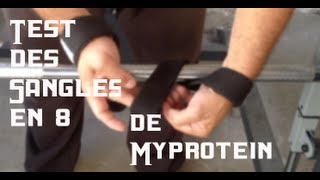 Test accessoire musculation  sangles en forme de 8 de myprotein [upl. by Enaj]