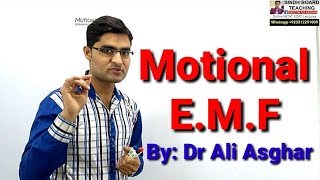 Motional EMF in HindiUrdu [upl. by Analiese]