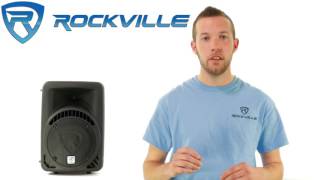 Rockville RPG8BT 8quot Inch Powered 400W DJ PA Speaker BlueTooth USB SD Remote [upl. by Arreic]