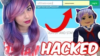 Hacking LDShadowLadys Roblox Account [upl. by Alrad]