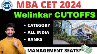 MBA CET Welingkar Cutoffs 2024  Welingkar Institute of Management Cutoffs 2024 [upl. by Artemis]