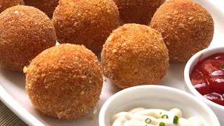 كرات البطاطس و الجبن لمرافقة أطباقكم رائعة🥔 Croquettes de pomme de terre et fromage trop bonnes [upl. by Adelbert561]