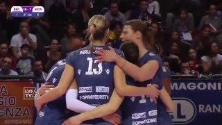 Bergamo  Montichiari 30  Highlights  23 Giornata  MGS Volley Cup 201516 [upl. by Brier]