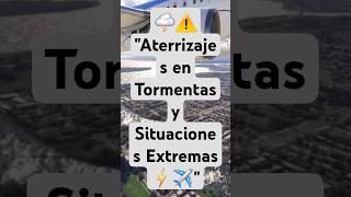 🌩️⚠️ quotAterrizajes en Tormentas y Situaciones Extremas ⚡✈️quot [upl. by Varin]