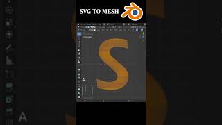 Convert an SVG to a Clean Mesh in Blender shorts [upl. by Rape]