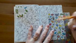 Easter colouring book with rubdown transfers minis  Usborne [upl. by Guthrey]