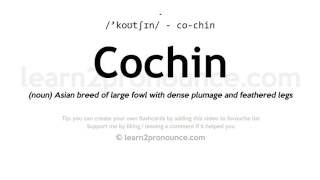 Pronunciation of Cochin  Definition of Cochin [upl. by Thalia]