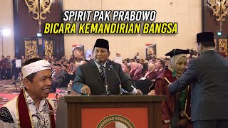 SPIRIT PAK PRABOWO BICARA KEMANDIRIAN BANGSA  DI DEPAN WISUDA UKRI BANDUNG [upl. by Ceevah439]