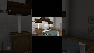 Minecraft  bedroom design  minecraft gameplay games shorts  ytshorts [upl. by Lirbaj]