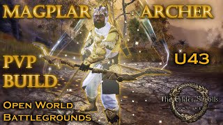 Magplar Archer PvP Build  ESO U43 [upl. by Ihcalam]