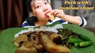 Pork with Bamboo shoot Mukbang  Mukbang [upl. by Ameg576]