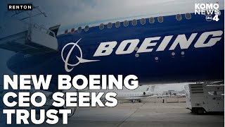 Boeings new CEO visits Renton factory and seeks trust from company as new leader [upl. by Nurse]