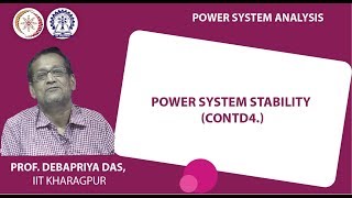 Lecture 59  Power system stability Contd [upl. by Asyal106]