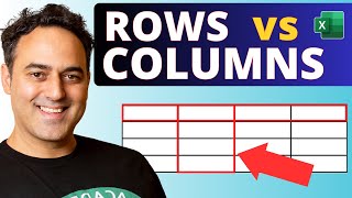 Rows vs Columns in Microsoft Excel [upl. by Itsyrc301]