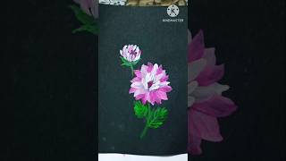 easy flower painting art [upl. by Nnaylime]