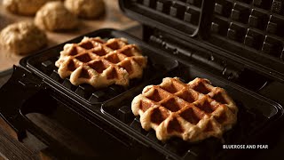 Homemade Belgian Liège Waffles  ASMR [upl. by Ahsiam]