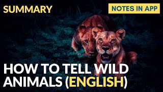 How To Tell Wild Animals by Carolyn Wells  Summary in English [upl. by Chase]