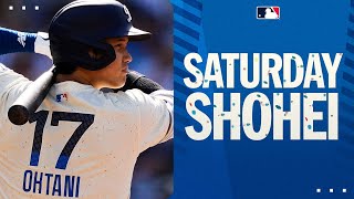 Saturday Night SHOHEI 🤩 CLUTCH Homer triple and another Dodgers W  大谷翔平ハイライト [upl. by Sihon580]