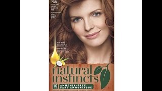 Clairol Natural Instincts 7GR Light Golden Red 1 Kit [upl. by Annuaerb625]