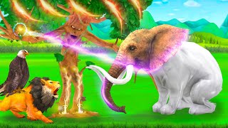 Telugu Stories  Giant Eagle Magical Tree Elephant And Rabbit  Panchatantra Bedtime Moral Stories [upl. by Ayatal]