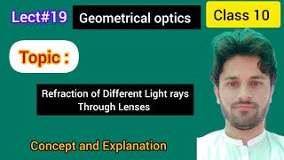 Lec19 Refraction of Different Light rays through Lenses  Class10 Through convex and Concave lens [upl. by Muna424]