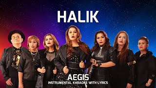 HALIK  AEGIS INSTRUMENTAL KARAOKE WITH LYRICS [upl. by Undine]