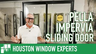 Reviewing The Pella Impervia Sliding Door  Houston Window Experts [upl. by Arimat]