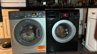 Hotpoint extra vs Bosch Exxcel 7 cotton 90 towels wash [upl. by Fancy]