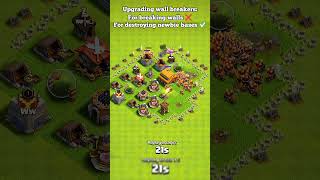 Imagine losing to wall breakers ll Clash of clans ll shorts clashofclans coc [upl. by Latterll]