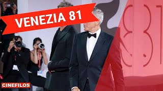 George Clooney e Brad Pitt sul red carpet di Venezia 81 [upl. by Idhem750]