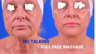 FULL FACE massage tutorial ANTIAGING LIFTING massage No talking [upl. by Atekihc329]