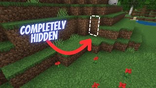 Simple Undetectable Hidden Redstone Door Minecraft 120 [upl. by Anerbes125]