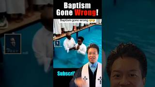 😜 BAPTISM gone WRONG 😆 funny shorts christian [upl. by Iuq]