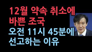 조국 대법원 선고가 내년 1월에 있을 줄 알고있다가선고시간이 11시 45분인 충격 이유 서정욱변호사 [upl. by Edveh]