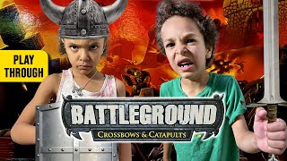 Battleground Crossbows amp Catapults Unboxing and Play Through gameplay [upl. by Sudbury944]