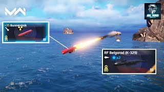 Modern Warships Gameplay  RF Belgorod K329 Submarine Gameplay modernwarshipsgameplaygamesmw [upl. by Rickart114]