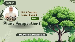 Grade 4  Unit 1  Concept 1  Lesson 2  part B part  2   plants Adaptations [upl. by Eduino238]