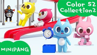 Learn colors with MINIPANG  Color S2 Collection2  MINIPANG TV 3D Play [upl. by Gittle]