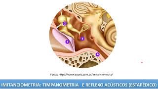 AVALIAÇÃO AUDIOLÓGICA IMITANCIOMETRIA TIMPANOMETRIA E REFLEXO ACÚSTICOS ESTAPÉDICO [upl. by Maharg]