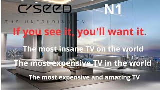 C SEED N1 Its insane Foldable TV for indoor or outdoor use Foldable TV in MicroLED [upl. by Dualc301]