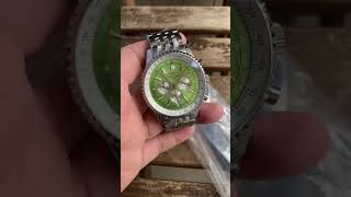 Wrist Watch 072  Breitling Navitimer B01 Chronograph 41 Mint Green Watch [upl. by Dulsea560]