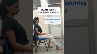 Hamstring Strengthening Exercises physiotherapy [upl. by Ameluz]