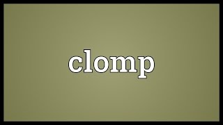 Clomp Meaning [upl. by Ettenot479]